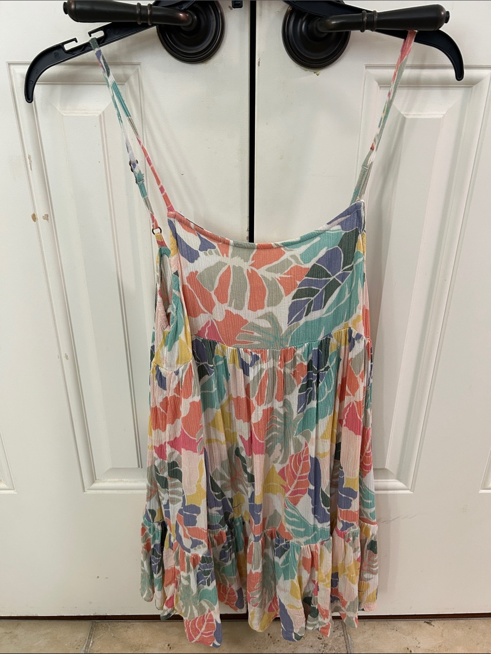 O'Neill Multicolor Floral Print Sundress/Swimsuit CoverUp